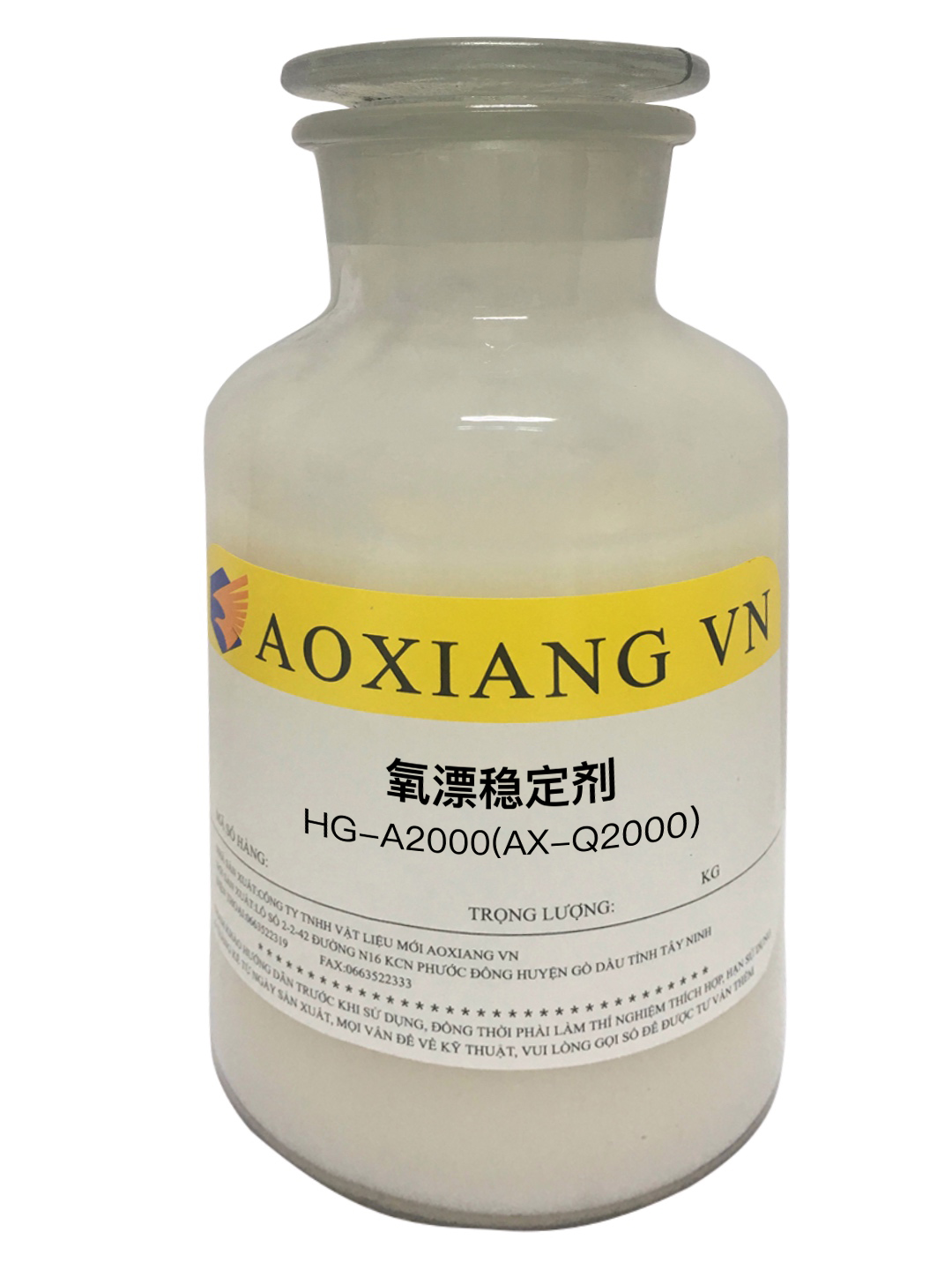 Hydrogen peroxide bleaching stabilizer HG-A2000(AX-Q2000)