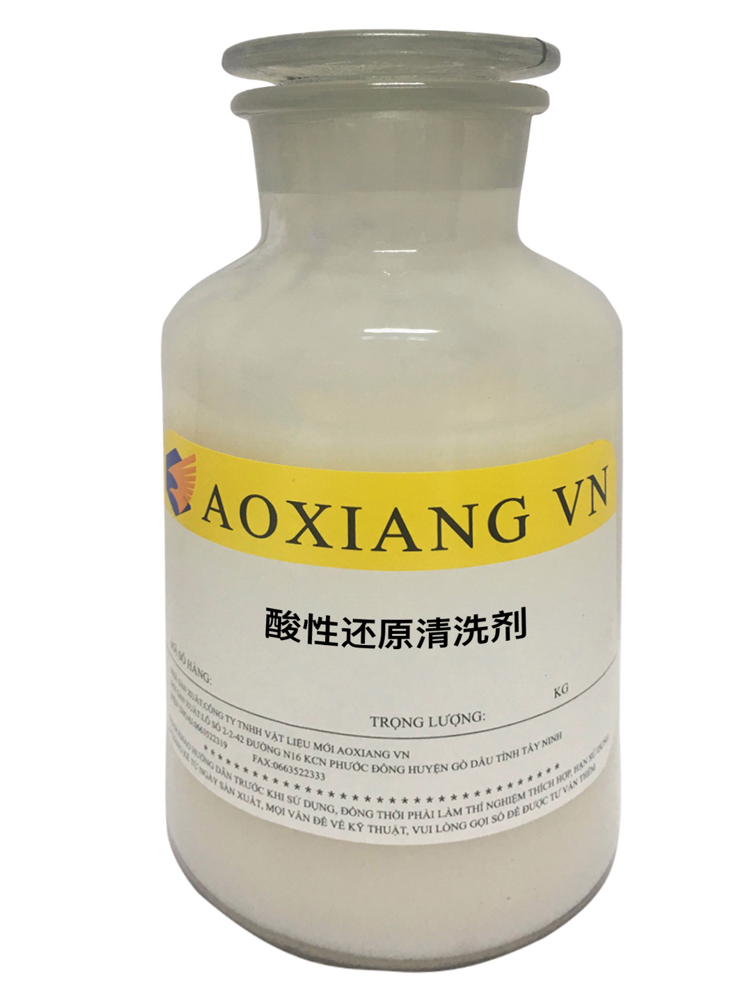 Acid reduction cleaning agent